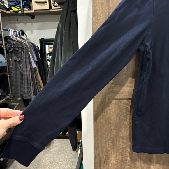 Lauren Ralph Lauren Medium Turtleneck Navy Blue Crest Logo - Picture 7 of 10